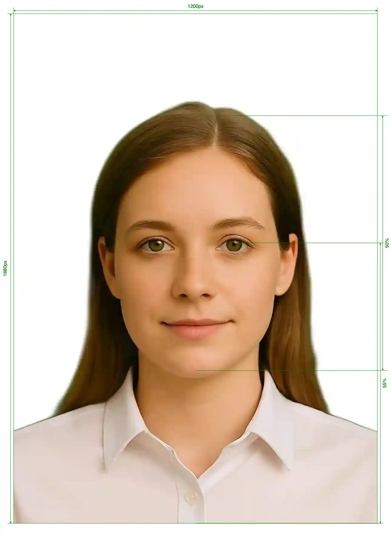 Canada Permanent Resident card 1200х1680 pixels Size Guide with dimensions in inches and mm