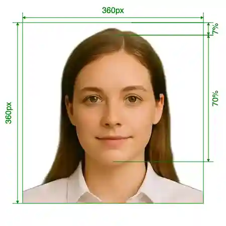 India OCI passport 360x360 - 900x900 pixel Size Guide with dimensions in inches and mm