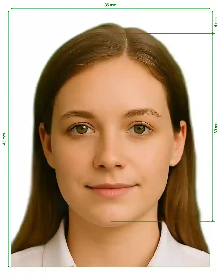 Jordan ID card 3.5x4.5 cm (35x45 mm) Specifications Jordan ID card 3.5x4.5 cm (35x45 mm) Size Guide with dimensions in inches and mm