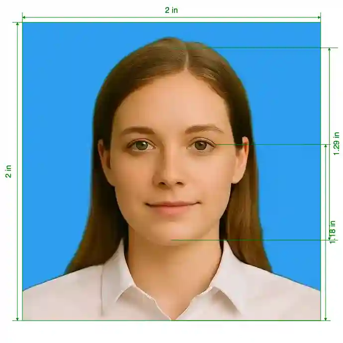 Philippines CLCCM 2x2 inch Size Guide with dimensions in inches and mm